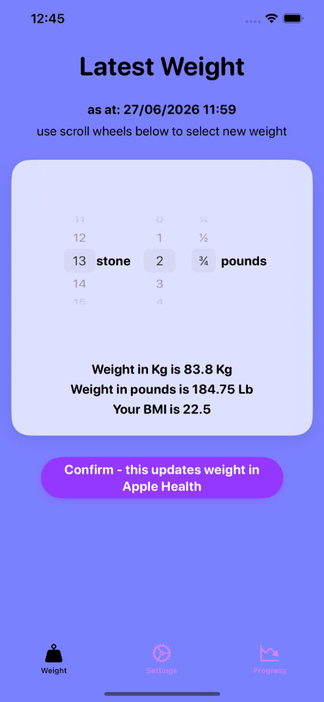 WeightStone Screenshot 2